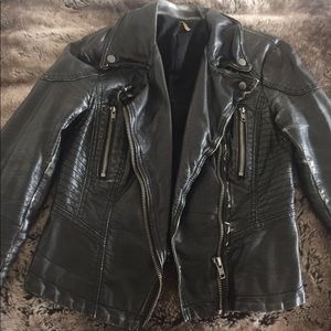 Free People moto jacket.